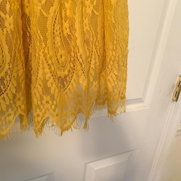 Irish Scully Girls Dress Sz 4 Yellow Lace Flower Belt - Picture 7 of 7